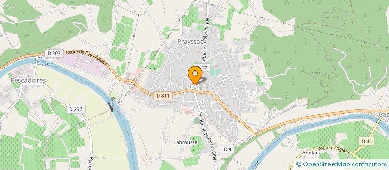 localisation de l'entreprise MONSIEUR MAURICE TEYSSIER à PRAYSSAC