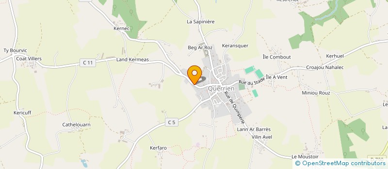 localisation de l'entreprise MONSIEUR MAURICE THEBAULT à QUERRIEN