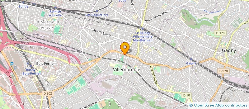 localisation de l'entreprise MONSIEUR MAURICE THIBAULT  VILLEMOMBLE