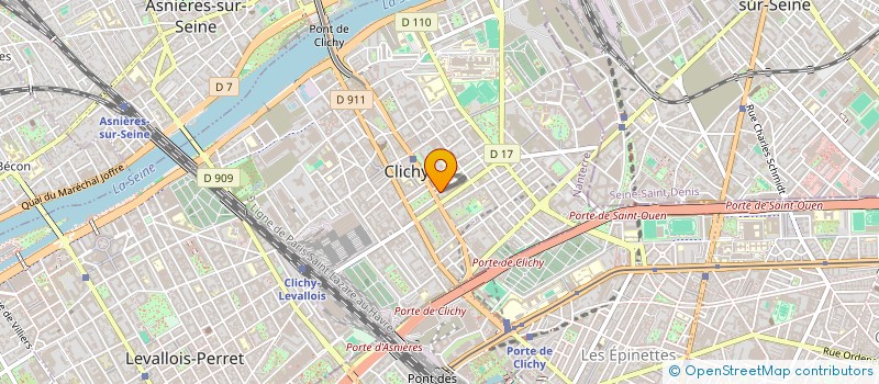 localisation de l'entreprise MONSIEUR MAURICE THOMAS à CLICHY