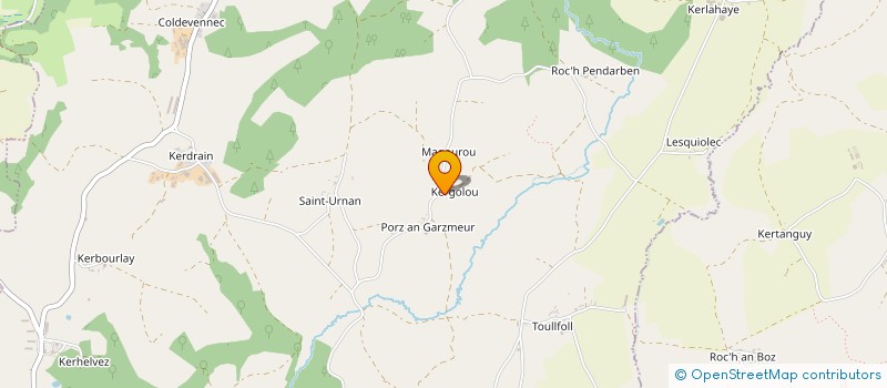 localisation de l'entreprise MONSIEUR MAURICE THOS  KERIEN