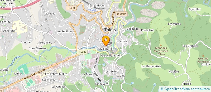 localisation de l'entreprise MONSIEUR MAURICE THUEL-CHASSAIGNE  ESCOUTOUX