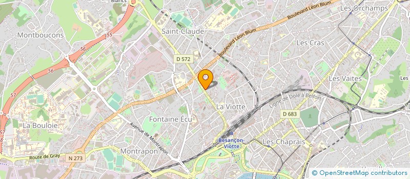localisation de l'entreprise MONSIEUR MAURICE TONNAIRE  BESANCON