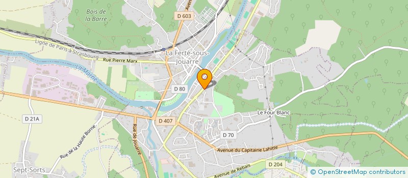 localisation de l'entreprise MONSIEUR MAURICE TOURTET à LA FERTE-SOUS-JOUARRE