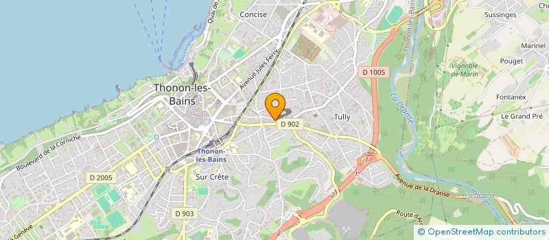 localisation de l'entreprise MONSIEUR MAURICE TRABICHET à THONON-LES-BAINS