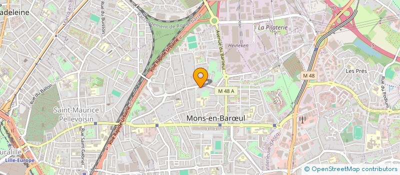 localisation de l'entreprise MONSIEUR MAURICE TRADIGO à MONS-EN-BARŒUL