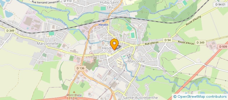 localisation de l'entreprise MONSIEUR MAURICE TREBOUTE  HESDIN