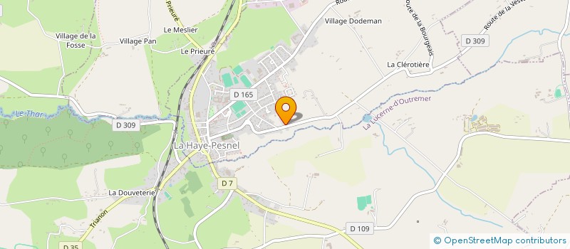 localisation de l'entreprise MONSIEUR MAURICE TROCHERY à LA HAYE-PESNEL