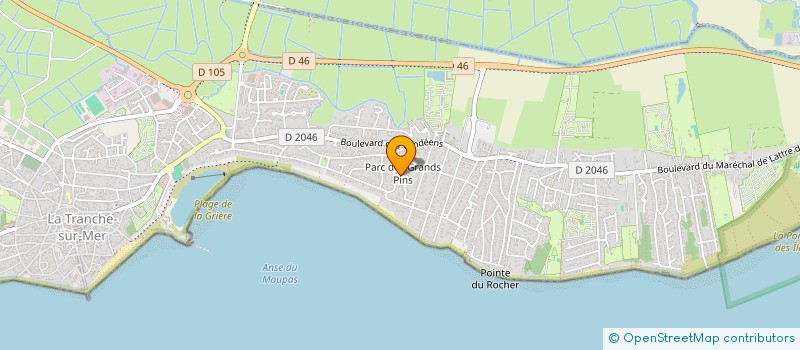 localisation de l'entreprise MONSIEUR MAURICE TUDEAU à LA TRANCHE-SUR-MER