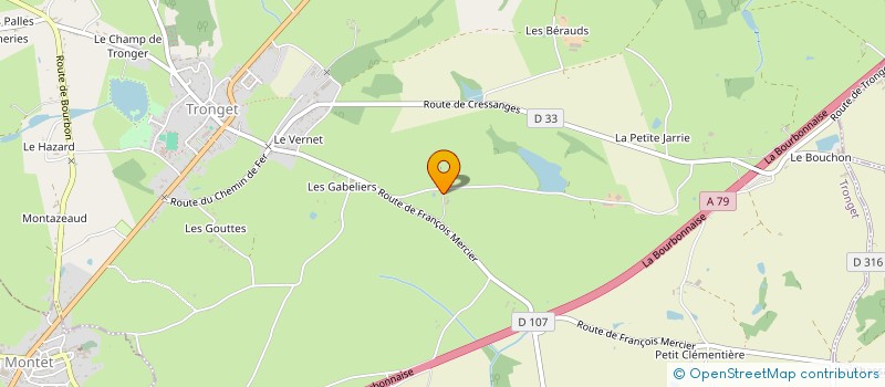 localisation de l'entreprise MONSIEUR MAURICE TUIZAT à CRESSANGES