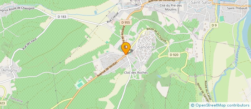 localisation de l'entreprise MONSIEUR MAURICE TULON  SANCERRE