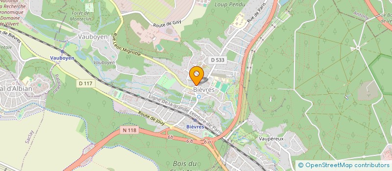 localisation de l'entreprise MONSIEUR MAURICE TURBOT  BIEVRES