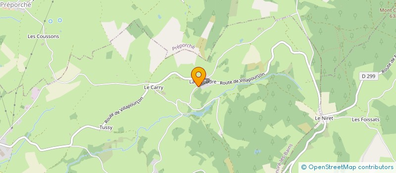 localisation de l'entreprise MONSIEUR MAURICE VADROT à SAINT-HONORE-LES-BAINS
