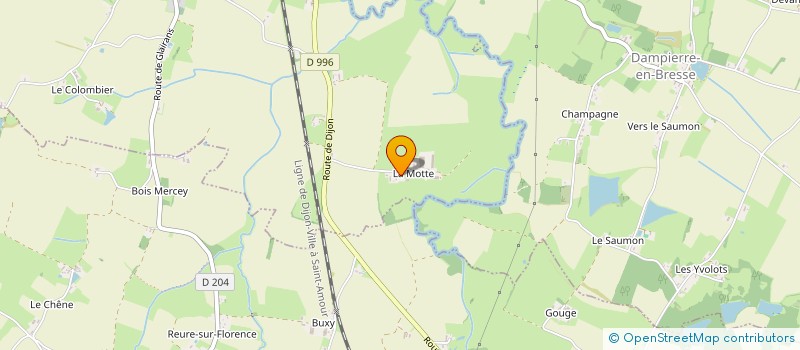 localisation de l'entreprise MONSIEUR MAURICE VAILLANT  LA CHAPELLE ST SAUVEUR