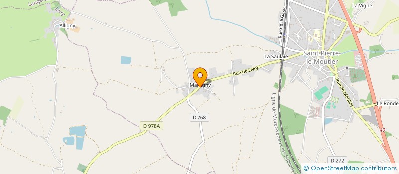 localisation de l'entreprise MONSIEUR MAURICE VALIGNY  SAINT-PIERRE-LE-MOUTIER