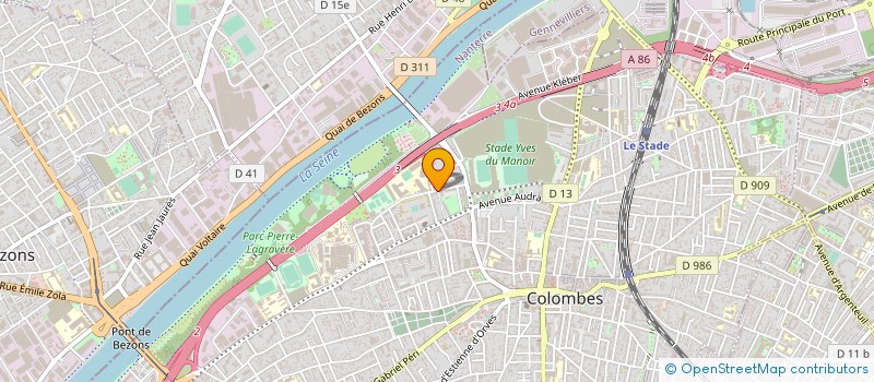 localisation de l'entreprise MONSIEUR MAURICE VANDERLINDEN  COLOMBES