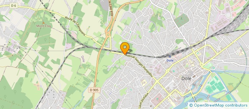 localisation de l'entreprise MONSIEUR MAURICE VANLEYNSEELE  DOLE