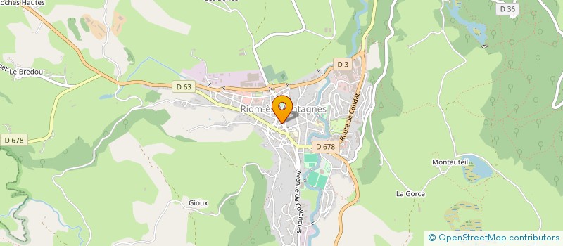 localisation de l'entreprise MONSIEUR MAURICE VEDRINE à RIOM-ES-MONTAGNES