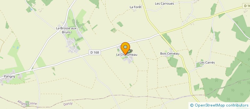 localisation de l'entreprise MONSIEUR MAURICE VENEAU à ALLIGNY-COSNE