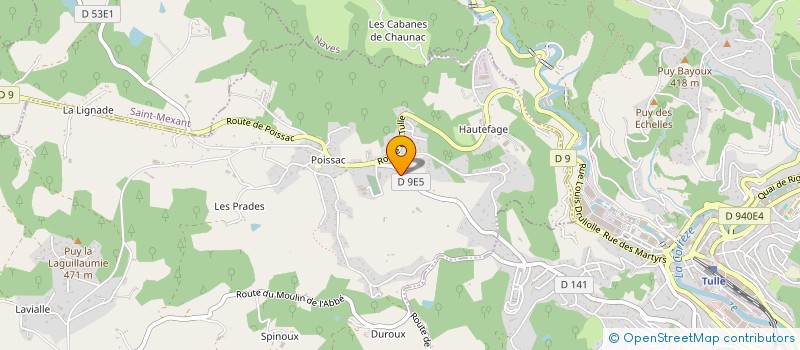 localisation de l'entreprise MONSIEUR MAURICE VIELLEFOND  FAVARS