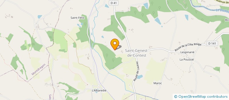 localisation de l'entreprise MONSIEUR MAURICE VIGROUX  SAINT-GENEST-DE-CONTEST