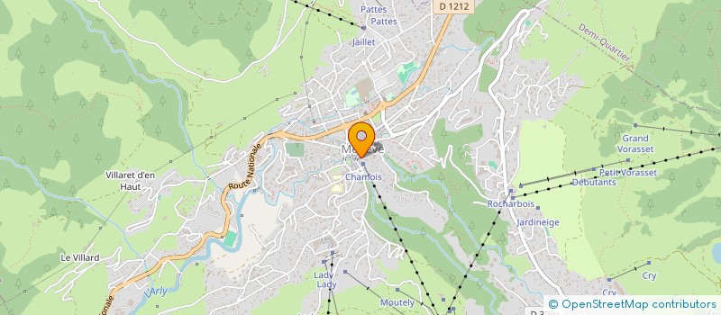 localisation de l'entreprise MONSIEUR MAURICE WIART  MEGEVE