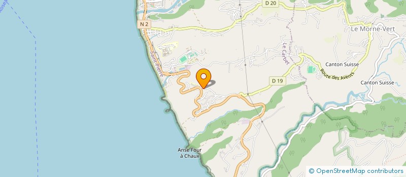 localisation de l'entreprise MONSIEUR MAURICE ZEBO  LE CARBET