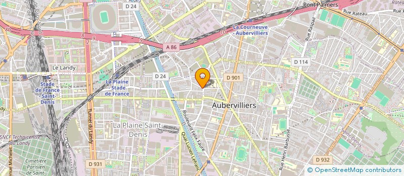 localisation de l'entreprise MONSIEUR MAURICIO DOMINGUEZ CURIA  AUBERVILLIERS