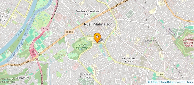 localisation de l'entreprise MONSIEUR MAURICIO FERREIRA JUSTINO à RUEIL-MALMAISON