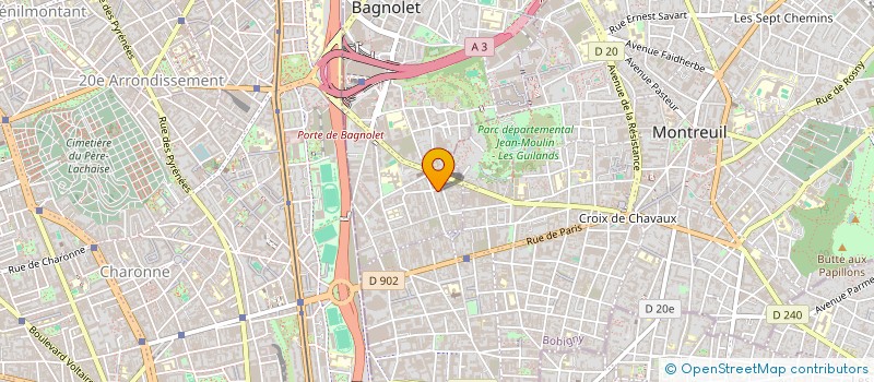 localisation de l'entreprise MONSIEUR MAURICIO POSADA GOMEZ à BAGNOLET