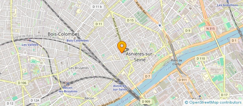 localisation de l'entreprise MONSIEUR MAURILLE KIPRE  ASNIERES-SUR-SEINE