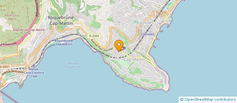 localisation de l'entreprise MONSIEUR MAURIZIO MONDINO à ROQUEBRUNE-CAP-MARTIN