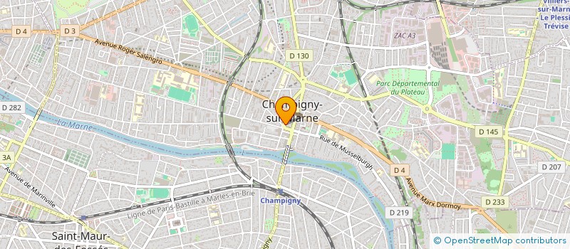 localisation de l'entreprise MONSIEUR MAURO GALLONI à CHAMPIGNY-SUR-MARNE