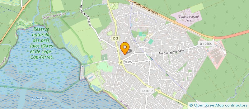 localisation de l'entreprise MONSIEUR MAVERICK BERTEAU  ARES