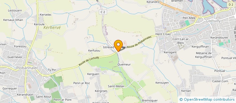 localisation de l'entreprise MONSIEUR MAVERICK LE LEUCH  LOCTUDY