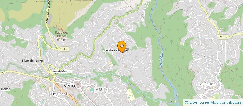 localisation de l'entreprise MONSIEUR MAVRIC BALIT  VENCE