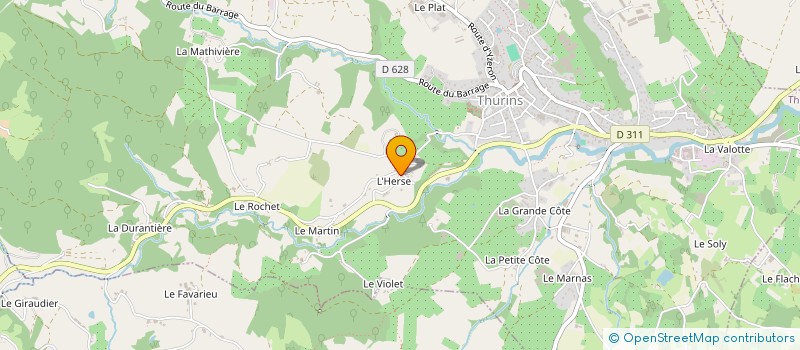 localisation de l'entreprise MONSIEUR MAVRYCK CLAVEL  THURINS