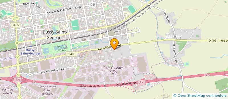 localisation de l'entreprise MONSIEUR MAWAKI PAKOUPETE  BUSSY-SAINT-GEORGES