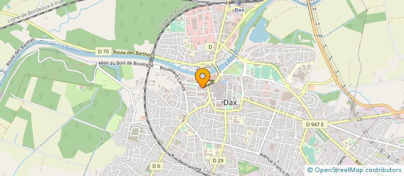 localisation de l'entreprise MONSIEUR MAWGAN STRONG  DAX