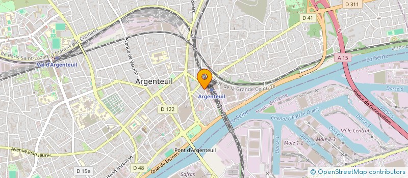 localisation de l'entreprise MONSIEUR MAWUENA GBEDEY  ARGENTEUIL