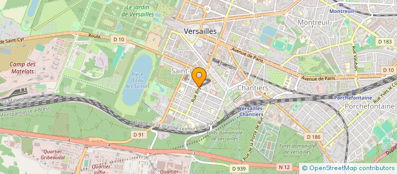 localisation de l'entreprise MONSIEUR MAX ANGELI à VERSAILLES