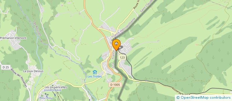 localisation de l'entreprise MONSIEUR MAX ARBEZ  LES ROUSSES