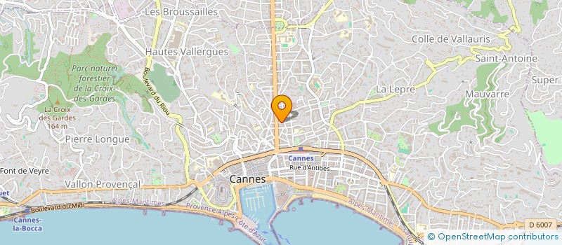 localisation de l'entreprise MONSIEUR MAX AUDUREAU à CANNES