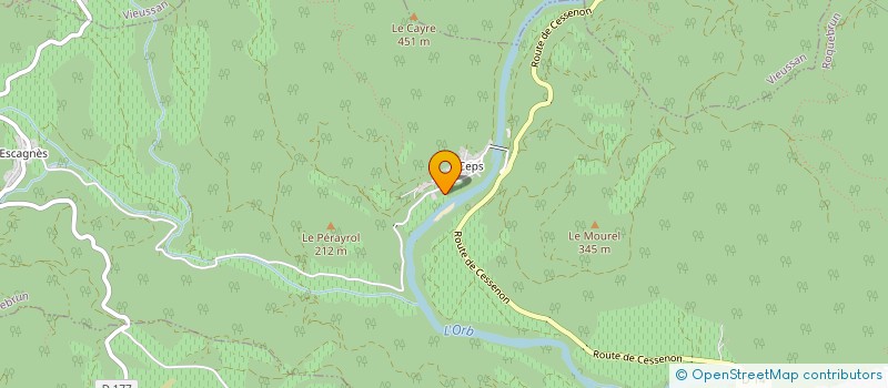 localisation de l'entreprise MONSIEUR MAX AZEMA  ROQUEBRUN