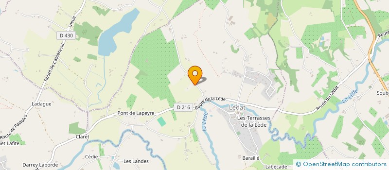 localisation de l'entreprise MONSIEUR MAX BAZILET  PUJOLS