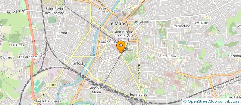 localisation de l'entreprise MONSIEUR MAX BENOIST  LE MANS