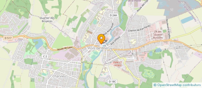 localisation de l'entreprise MONSIEUR MAX BERNARD  PONT-DE-CHERUY