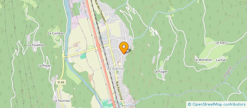 localisation de l'entreprise MONSIEUR MAX BOCHET  LA BATHIE