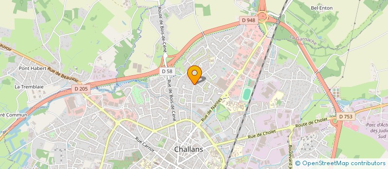 localisation de l'entreprise MONSIEUR MAX BORGNE à CHALLANS