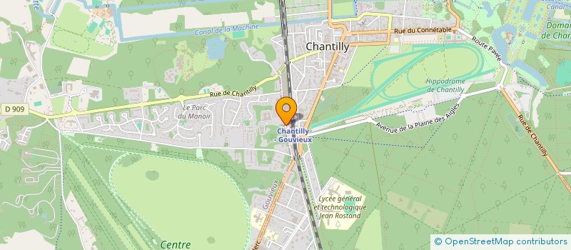 localisation de l'entreprise MONSIEUR MAX BRION  CHANTILLY